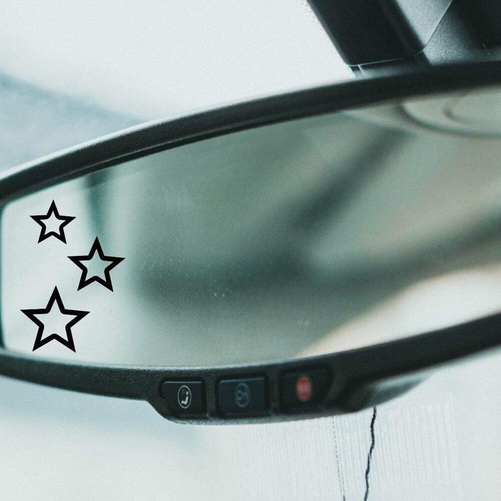 Star Car Mirror Decal/Sticker